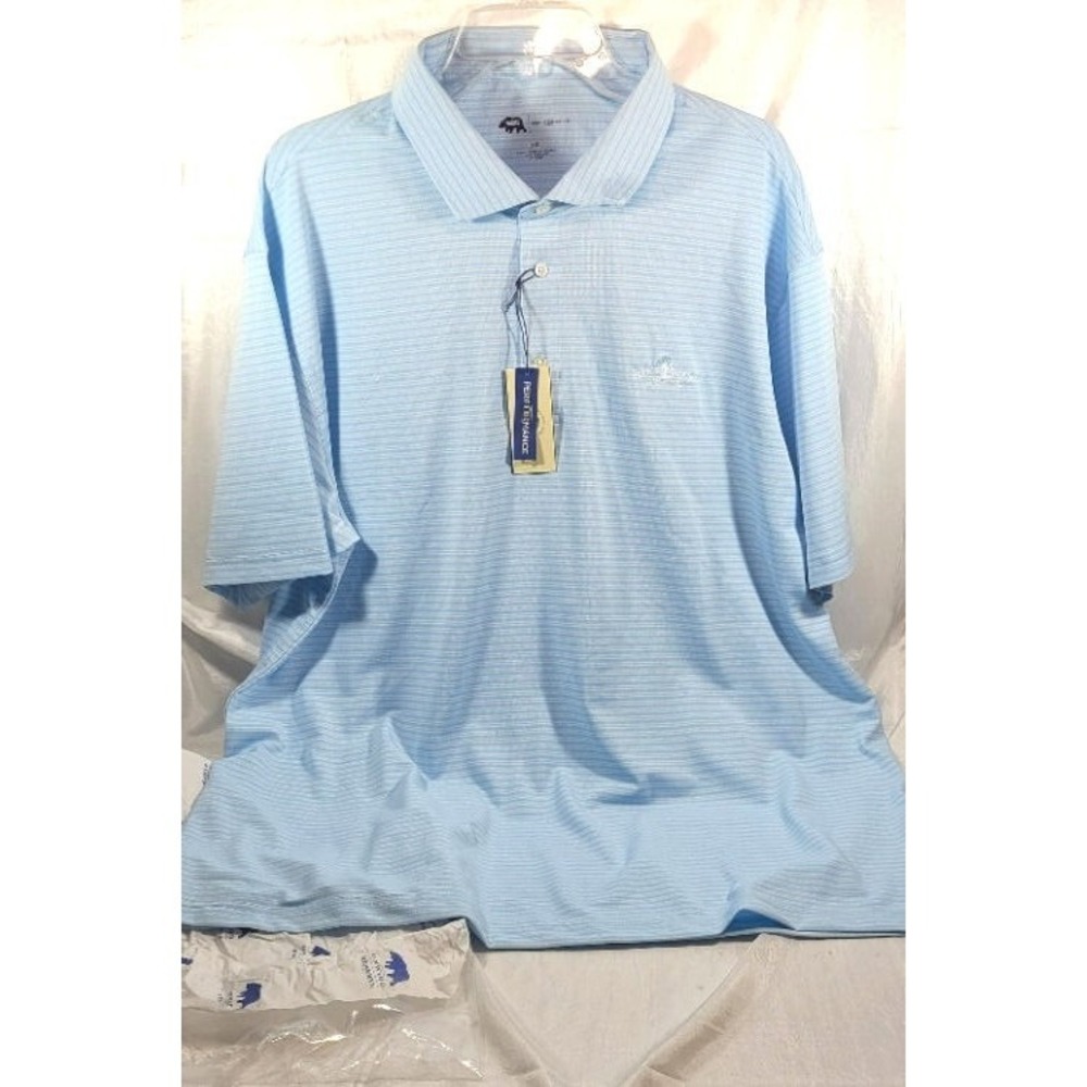 Onward Reserve‎ Striped Performance Pique Polo Jekyll Island Golf Club - XXL